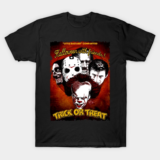 Halloween with friends! T-Shirt by LittleBastard